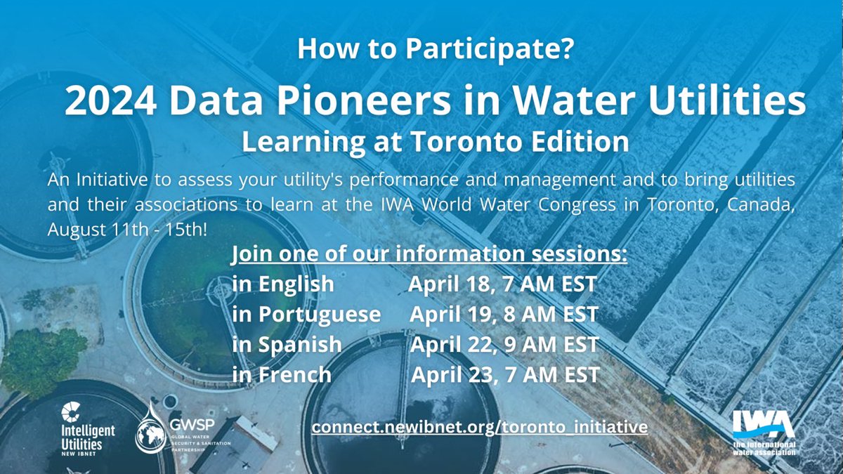 Dive into the future of water utilities at the Data Pioneers in Water Utilities –Learning at Toronto Edition. Join info. sessions to hear firsthand experiences from NewIBNET members, gain insights on selection process, & learn about sponsorship eligibility wrld.bg/1RCH50Rck4f
