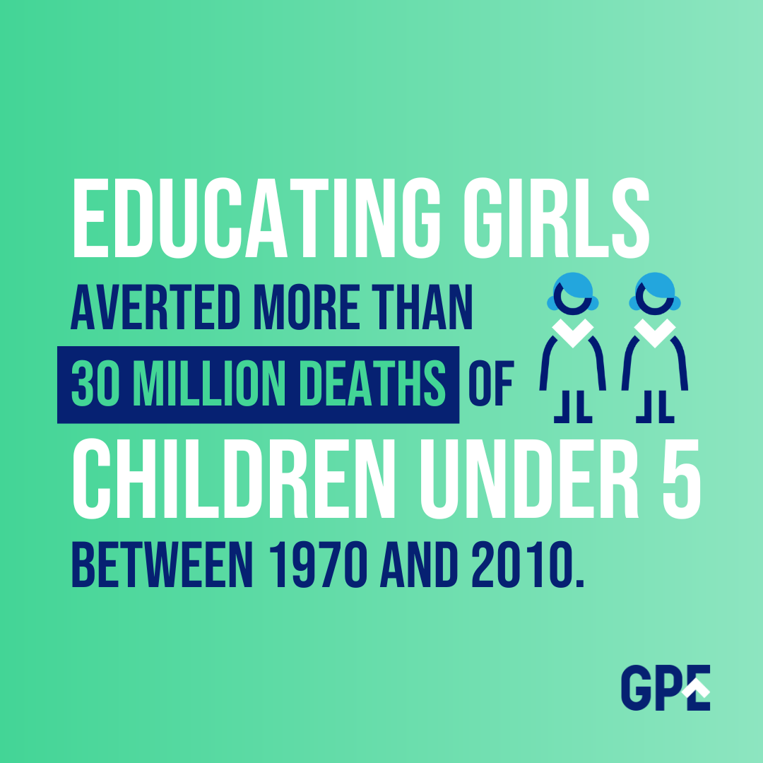 Educating girls makes societies healthier. #FundEducation