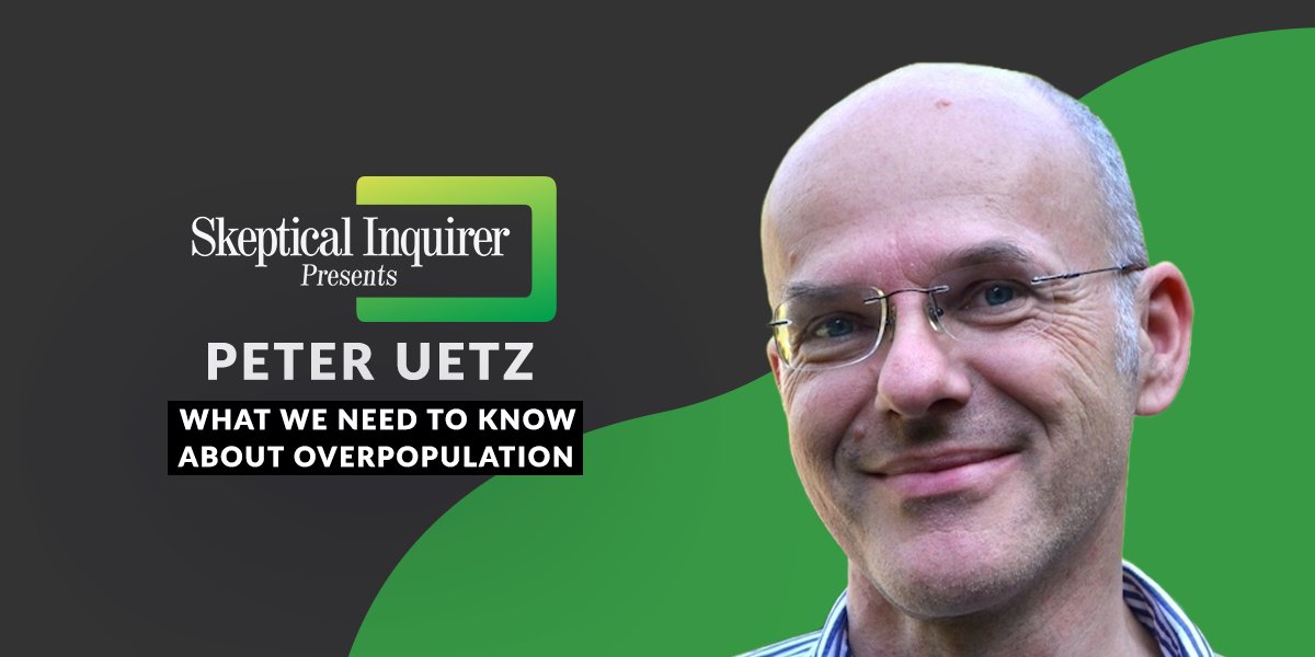 The human population reached 8B in 2022 and may reach 10B later this century. Thurs @ 7PM ET biologist @peteruetz addresses the most challenging question humanity faces: are we too many and is nature losing out? New @SkeptInquirer Presents livestream: ow.ly/5j4B50RelMY