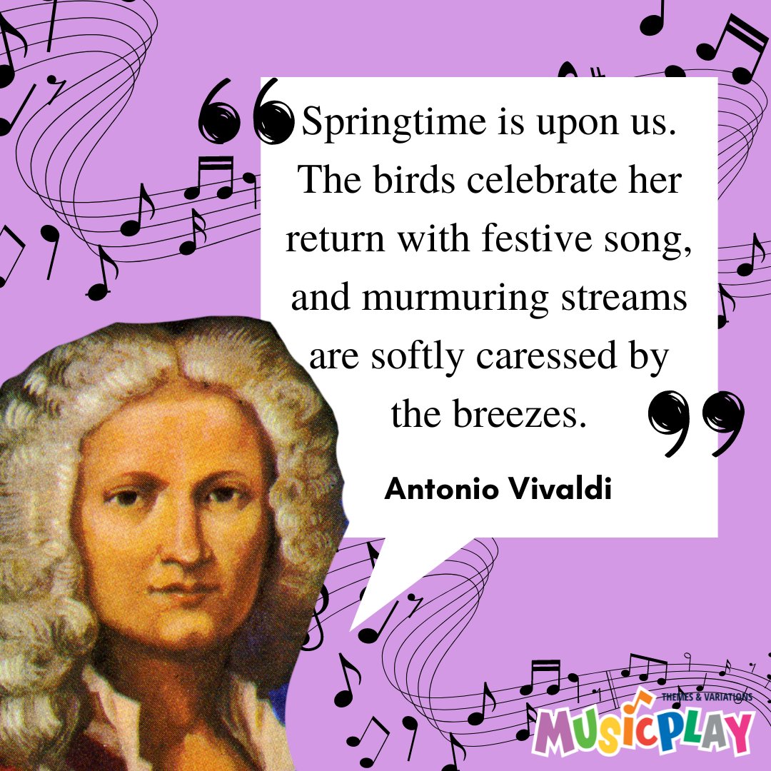 Spring has sprung! 🌺 Did you know you can listen to Vivaldi's Allegro from Concerto No. 1 in E Major (aka Spring) on MusicplayOnline? Find it in Listening Kit 2, with a listening log, analysis, ribbon routine, and more!