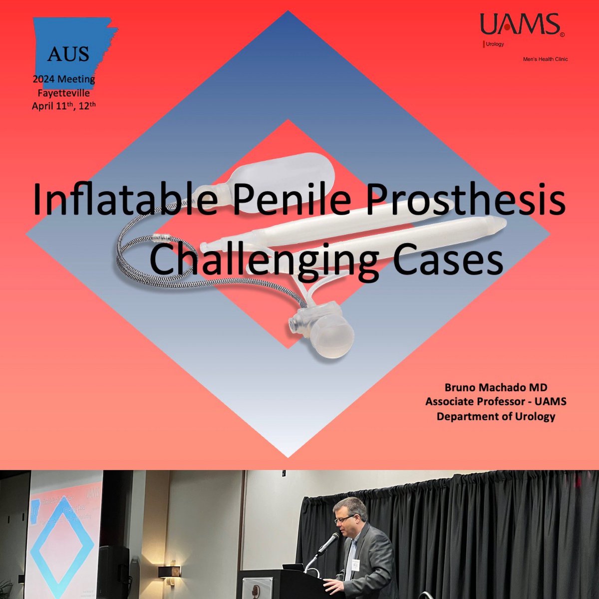 Today I had the honor of presenting at the Arkansas Urological Society meeting. Thanks to the AUS, and it’s the President Kyle Basham MD. for the invitation. #uams #uamsurology #urologyresident #arkansasurologysociety