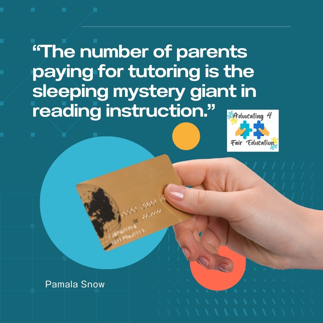 Some kids are #LearningToRead simply because their #parents are #MakingItHappen. They are finding support to do the jobs of the schools.  If you need help getting the school to step up and do their job, email me and let's talk.