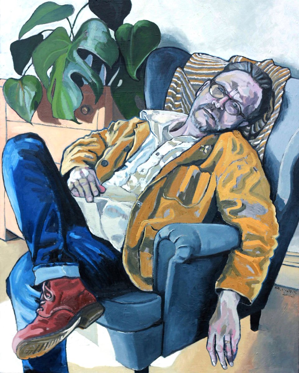 With his TALP Open entries safely submitted, Matthew Lyons can afford to relax - but can you say the same? Call for entries ends on April 17 so enter now for the chance to win prizes worth over £19,000 and more! bit.ly/TALP2024TW 'Self Portrait with a Monstera Deliciosa'.