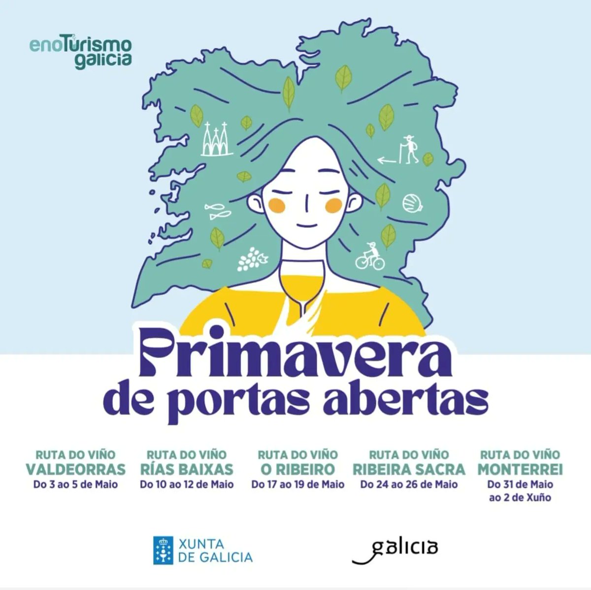 Este fin de semana estaremos disfrutando de la Ruta do Viño O Ribeiro @Turgalicia 
#primaveradeenoturismo #ourense #vino #oribeiro #rutadoviñodoribeiro #galicia