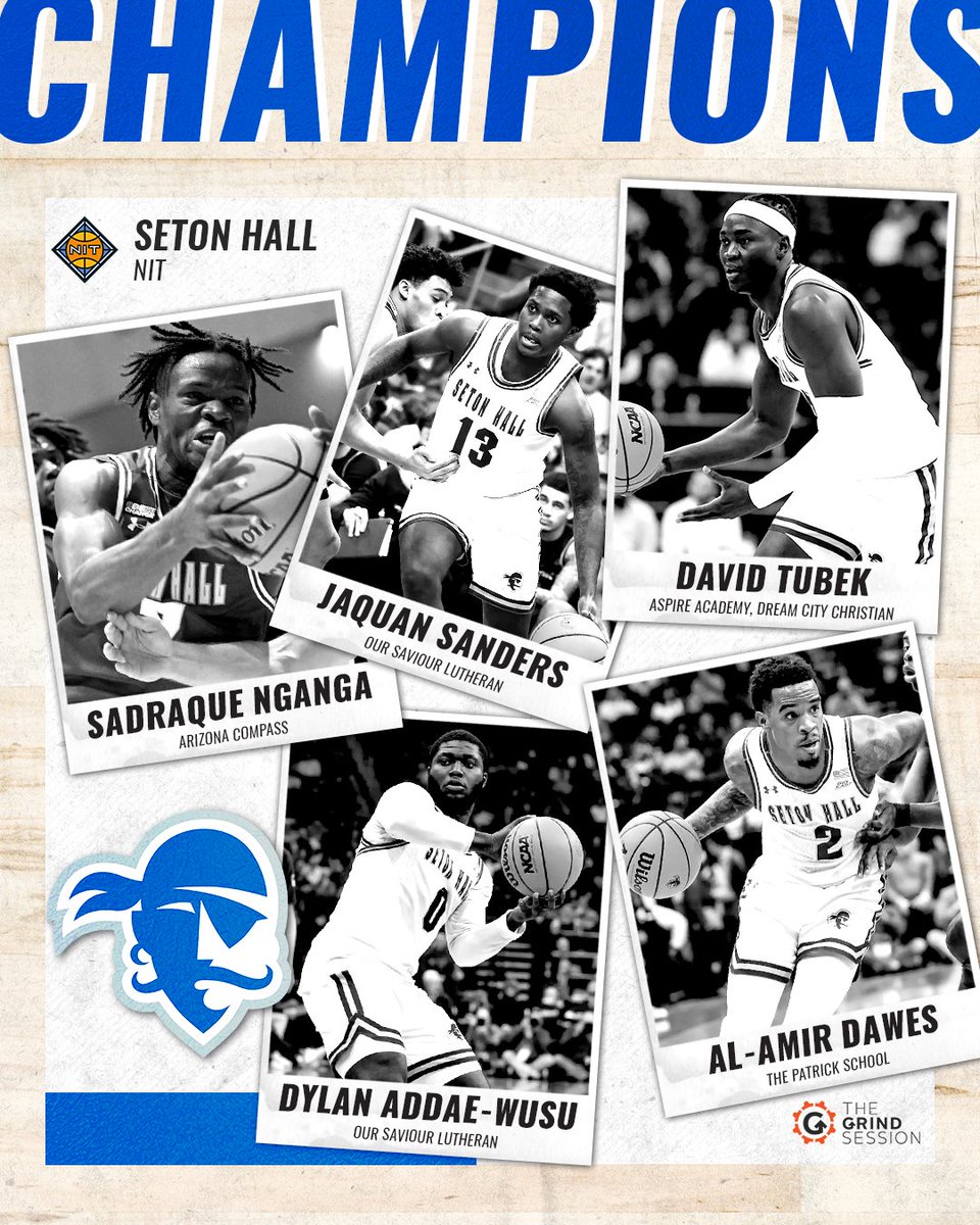 Congrats to Sadraque Nganga, Jaquan Sanders, David Tubek, Dylan Addae-Wusu, Al-Amir Dawes, and the Seton Hall Pirates for winning the NIT!