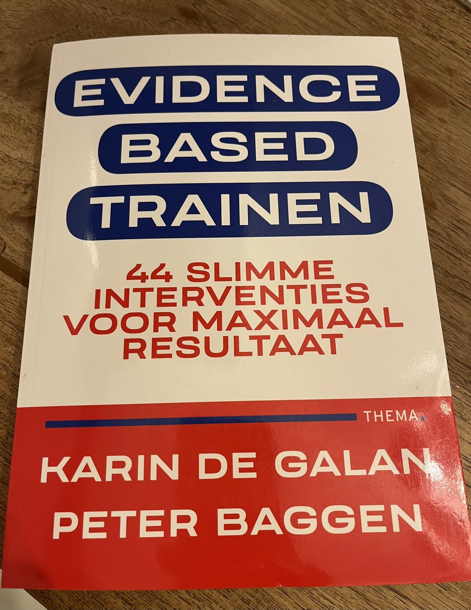 Zin om door te gaan nemen! 😁 @karindegalan #wetenschap naar #trainerspraktijk 🧐