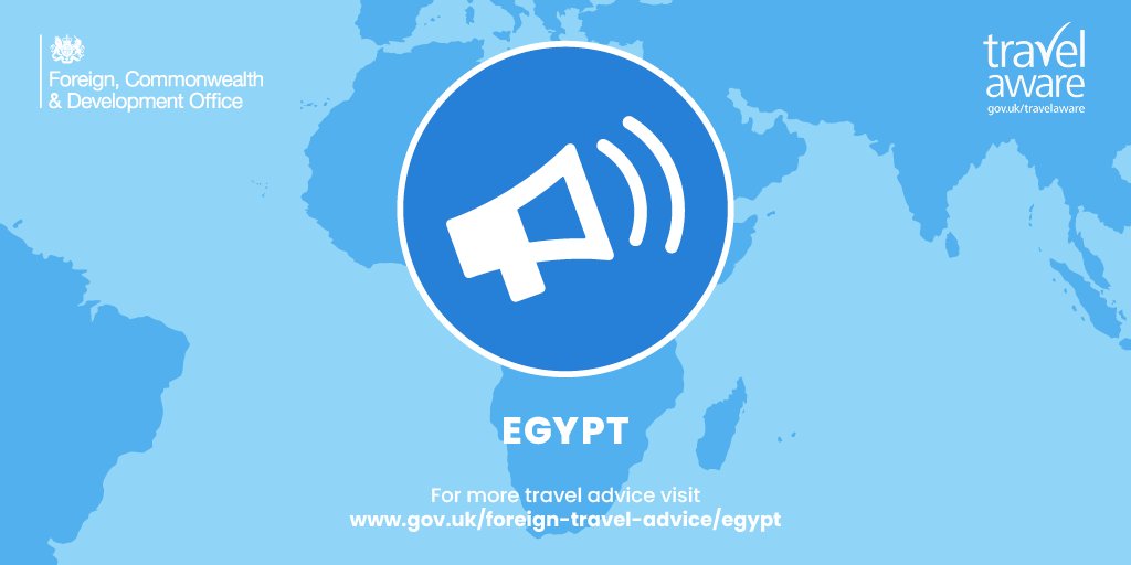 Read our latest travel advice for #Egypt with information on regional risks: ow.ly/lGcI50RfkzJ