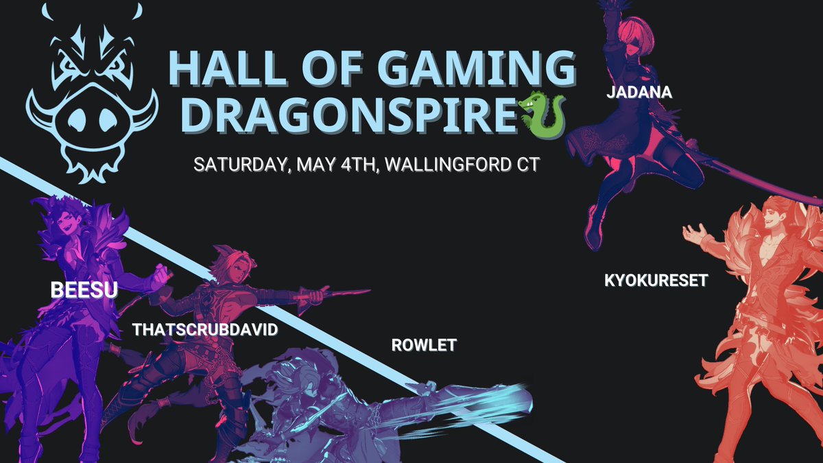 ⚔️CALLING ALL NORTHEAST GRANBLUE PLAYERS!

2:00PM, Saturday May 4th in Wallingford, CT @HoG_CT is running Dragonspire #2, a stacked seasonal event with the best players in New England!

2-2.5 hour drive from NYC or 20 minute ride from New Haven-Union Station. Sign up in reply!