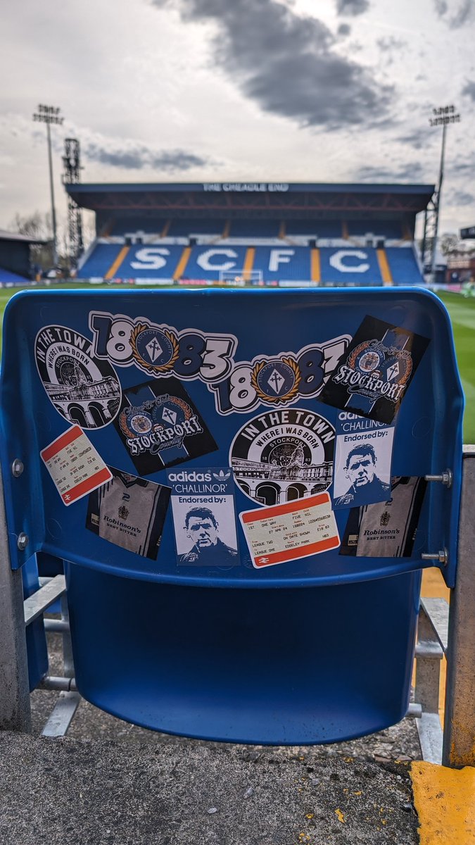 Stickers restocked with a few new additions. £5 for 30 stickers. 5 of each design shown. Available before tomorrow's game. 12:00 at @thisisbask 13:30 in The Courtyard and Cheadle End. DM to order 📩 🎩🥁
