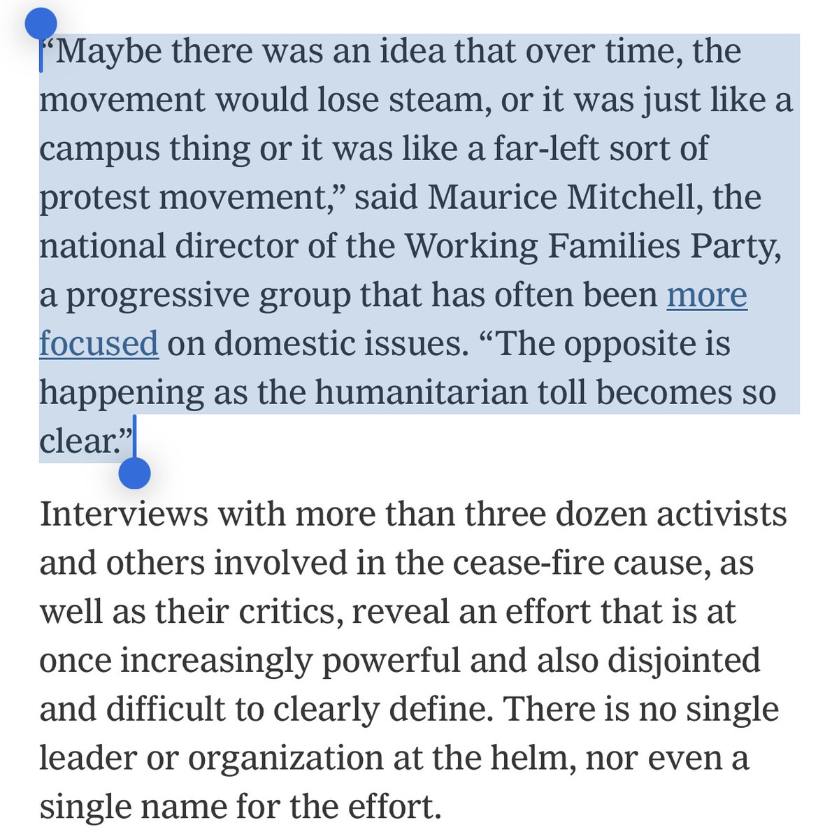 What was once thought of as a “far-left protest movement” has become a national mobilization with 85 members of Congress (and counting!) and millions around the world demanding a ceasefire. Let’s be clear on why: our organizing is working.