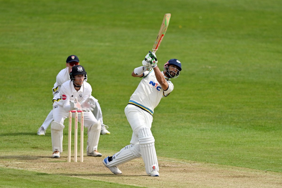 A captain's innings today of 140 by Shan Masood for Yorkshire against Gloucestershire in the County Championship #Cricket #CountyChampionship