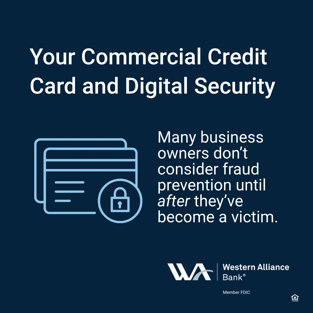 Did you know that fraud attempts via commercial credit cards increased by 10% in 2023 from the prior year according to the 2023 AFP Payments Fraud & Control Survey? Check out our recent article on digital security for commercial credit cards: westernalliancebancorporation.com/insights/your-…