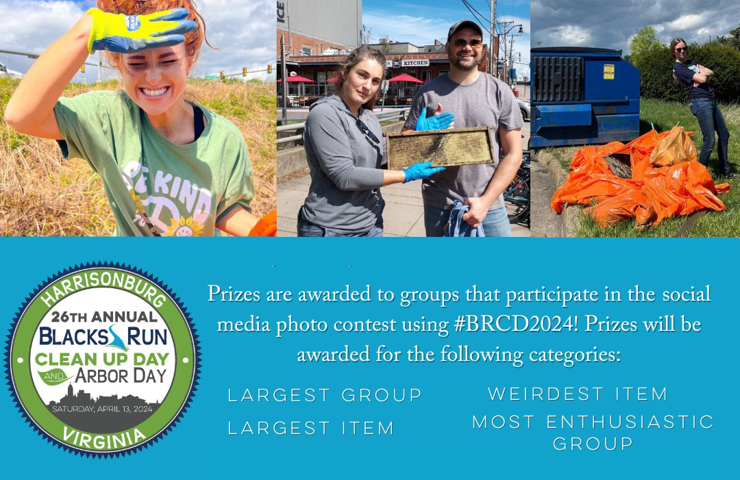 Don’t forget the Blacks Run Clean Up Day and Arbor Day Social Media Photo Contest! Public Works is looking for photos of: Most Enthusiastic Group Largest Item Largest Group Weirdest Object Use the hashtag #BRCD2024