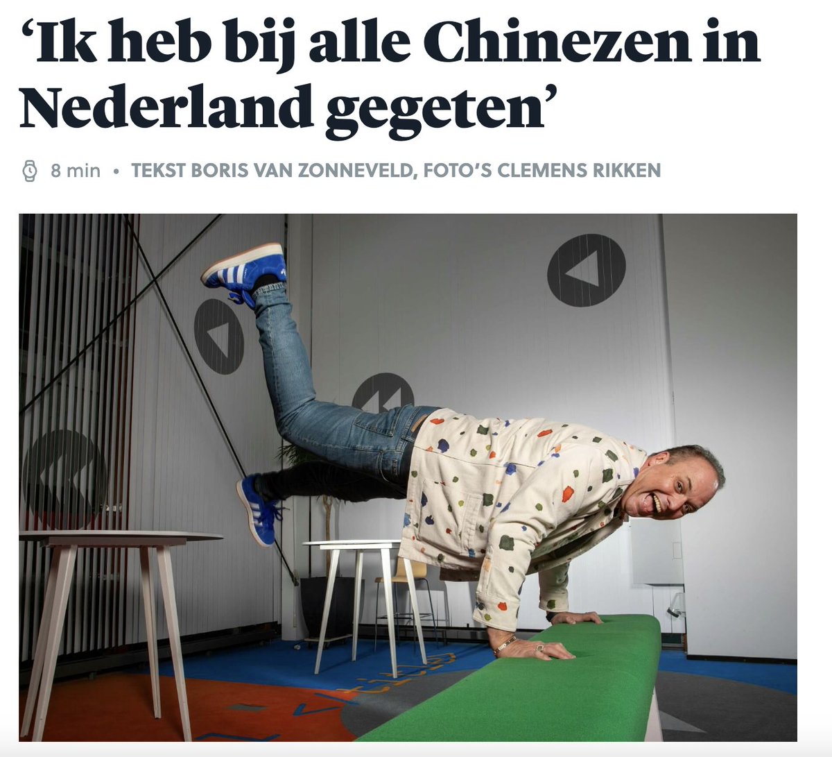 Er is voor mij geen betere clickbait denkbaar dan deze kop-foto combi.