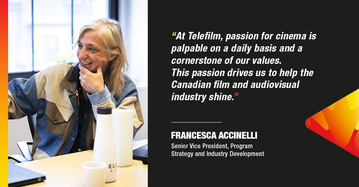 📝We look forward to launching our 2024-2027 #StrategicPlan in the coming days! Here's a sneak peak of our six core values from the employees who helped shape the plan!

We're kicking things off with <a href="/franaccinelli/">FA</a> revealing a fundamental value at Telefilm: passion.