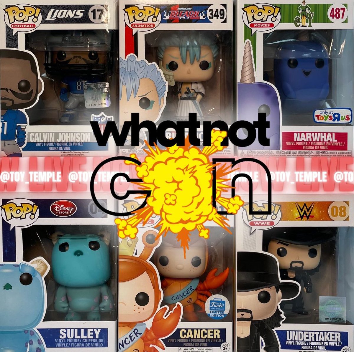 Toy Temple is live for Whatnot Con on Whatnot! Check them out! #Ad #Funko #Collectibles . $10 Credit for New Account Sign Up - whatnot.com/invite/distrac… Stream link - whatnot.com/s/zd8cQZzp