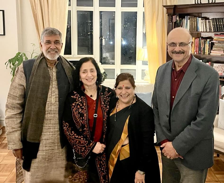 It was truly elevating to have @IAACus host Nobel Laureate @k_satyarthi ji on his book launch. Sumedha Satyarthi is a real Shakti. 120,000 children saved from unspeakable horror but what about the remaining 160 million? Join the Compassion Consciousness Movement.
