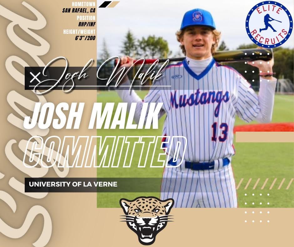 Another stud is off the board this time on the west coast 🌴 Big time congratulations to Josh Malik and family on his commitment to University of La Verne Josh is a high school senior with a ton of upside as a two way prospect. Expect to see him make some noise next year 🔥