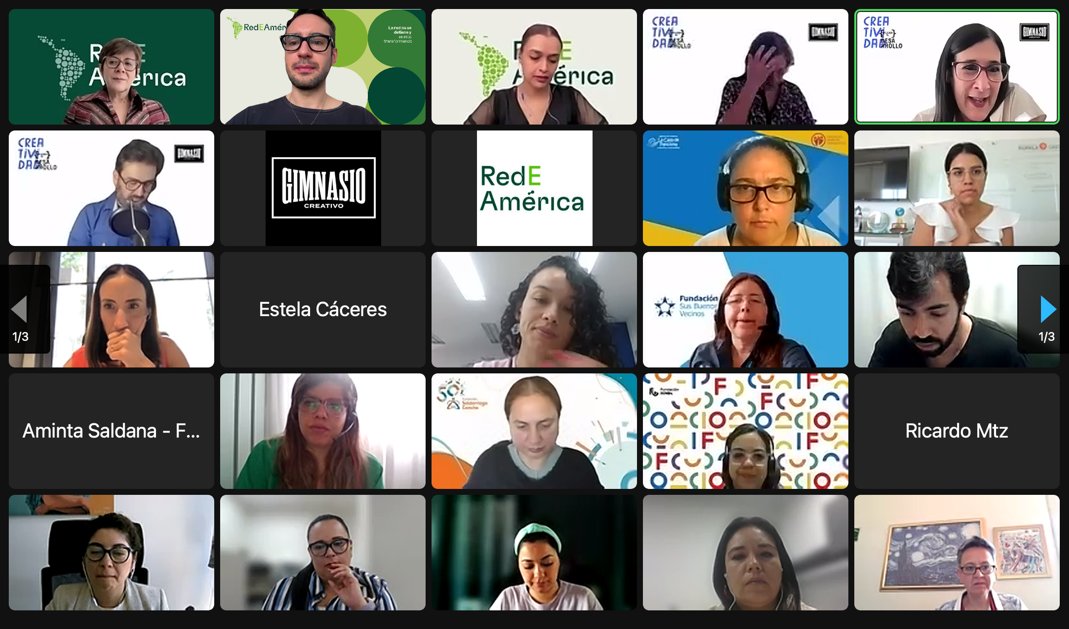 ¡Emocionados de compartir la primera sesión del entrenamiento creativo de RedEAmérica! 🎉 Participación completa y entusiasta de miembros y representantes de diversas organizaciones. La creatividad es clave en el sector social y estamos listos para seguir explorando juntos. 💡🔥