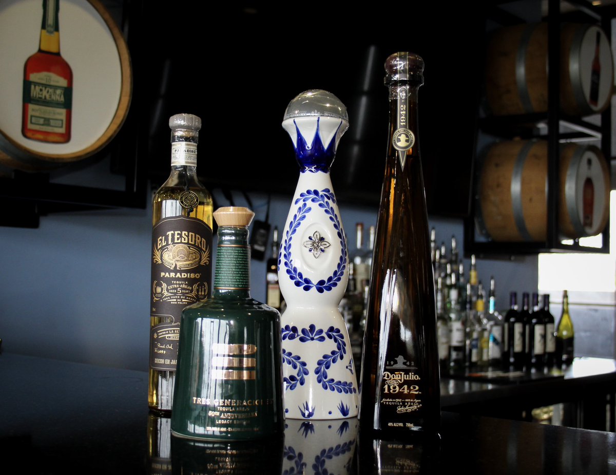 A preview of some of the exceptional tequilas that will be available in the Premium and VIP lounge during Tequila N’ Tacos on April 27. El Tesoro Paradiso Extra Anejo Tres Generaciones 50th Anniversary Clase Azul Reposado Don Julio 1942 🎟️: bit.ly/3PriGsf