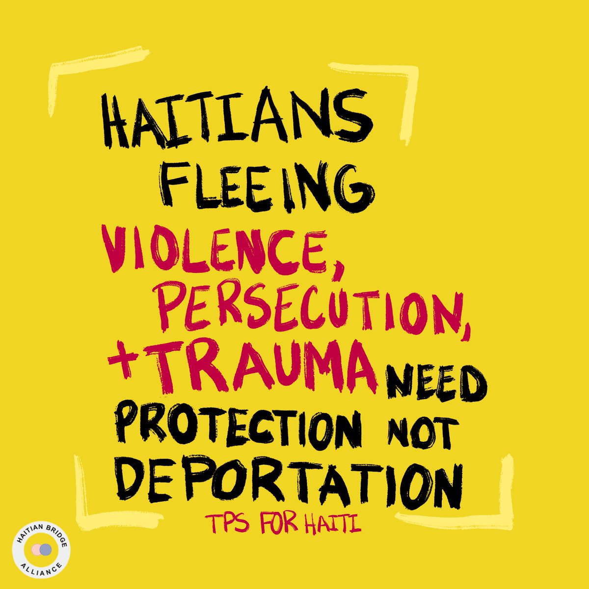 With rampant insecurity and violence driven by political and gang conflicts we are calling on the Biden administration to REDESIGNATE HAITI FOR TPS. @POTUS we urge you to be on the right side of history and to protect families #TPSFORHAITI.