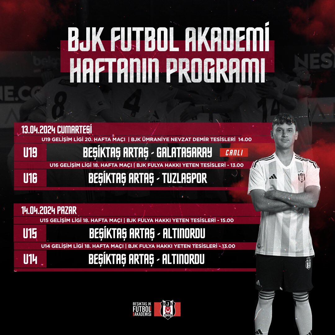 📝Akademimizde haftanın programı. #GeleceğinKartalları 🦅