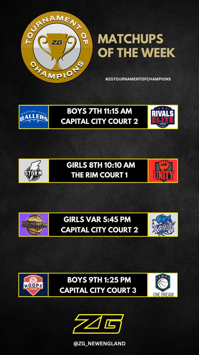 zg_newengland's tweet image. ‼️MATCHUPS OF THE WEEK‼️

NERR 🏀 &amp;amp; Queen of Boston 👑
📍Metrowest/South Shore, MA
#NEHF #ZGQueen

Tournament of Champions 🏆
📍Hampton/Concord, NH
#ZGTOC

⏰April 13-14

Keep an 👀 out for #ZGMatchup content☝️