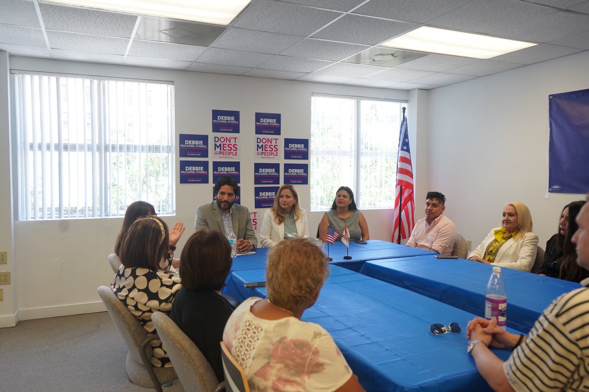 Met with our Latino community in Miami to talk about the attacks against our freedoms, and Latinas shared personal stories that reinforces my commitment to protect young girls and women across our state from these attacks. In November they will lift their voices!