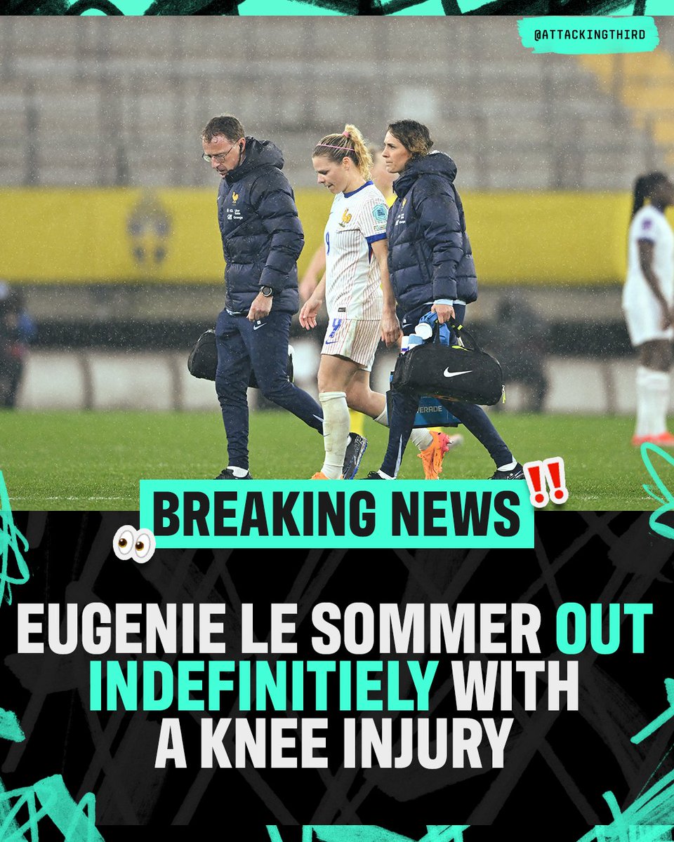 Olympique Lyon & French star Eugenie Le Sommer will undergo knee surgery and miss 'extended time' on the pitch 🥺