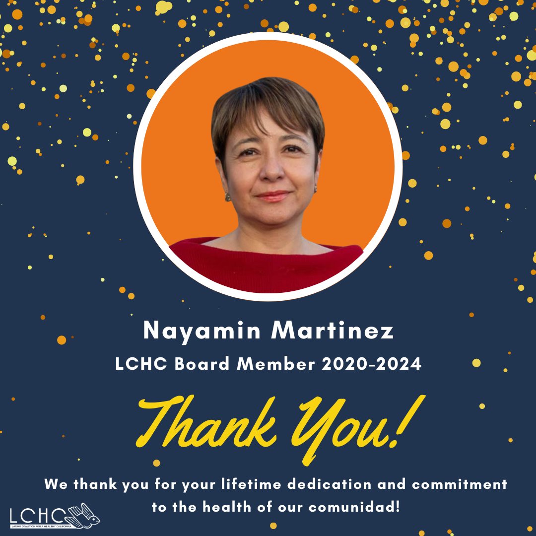 We would like to extend our most heartfelt THANK YOU and appreciation to our outgoing board member Nayamin Martinez. She has served as a dedicated board member for 4 years during one of LCHC’s most active growth periods. 👏🏽🌟 We thank you for your lifetime dedication and…