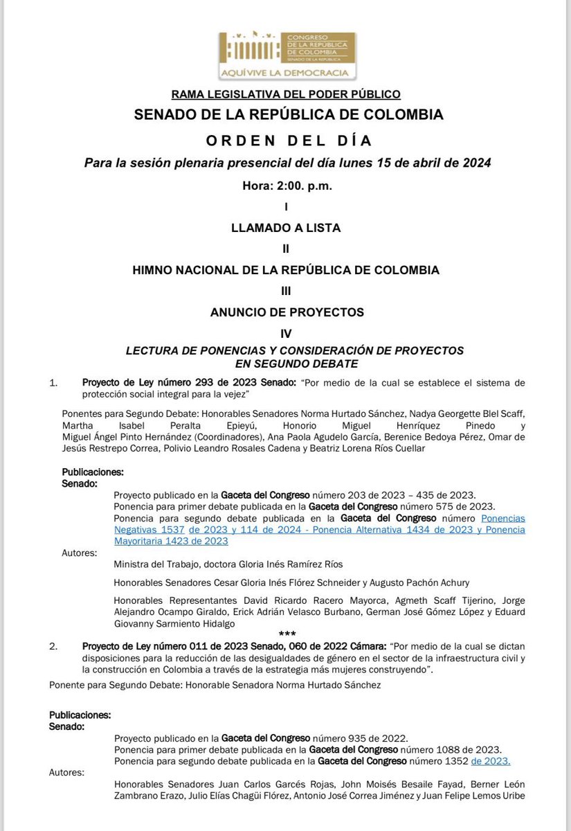 Presidente Petro: una forma de cerrar las instituciones es desprestigiándolas. Yo tengo la responsabilidad legal, constitucional y moral de defender la institución del Congreso tanto de las infamias que lo desprestigian como de las solapadas amenazas de revocar el mandato de los…