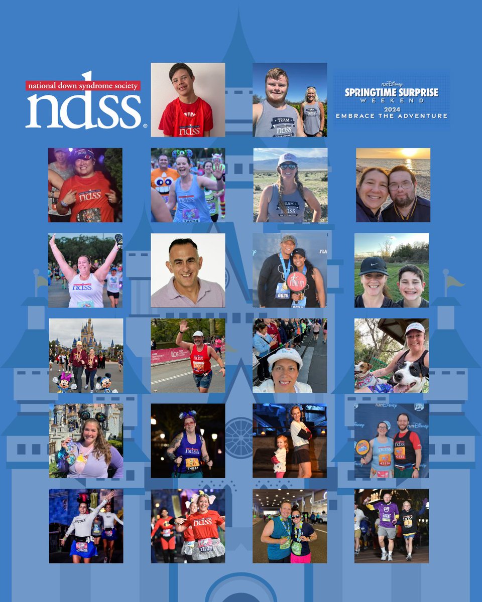 These incredible athletes will be taking on a 5K, 10K, and/or a 10-miler this weekend at the 2024 @runDisney Springtime Surprise Weekend as part of #teamNDSS! Help us wish them all good luck! 🥳