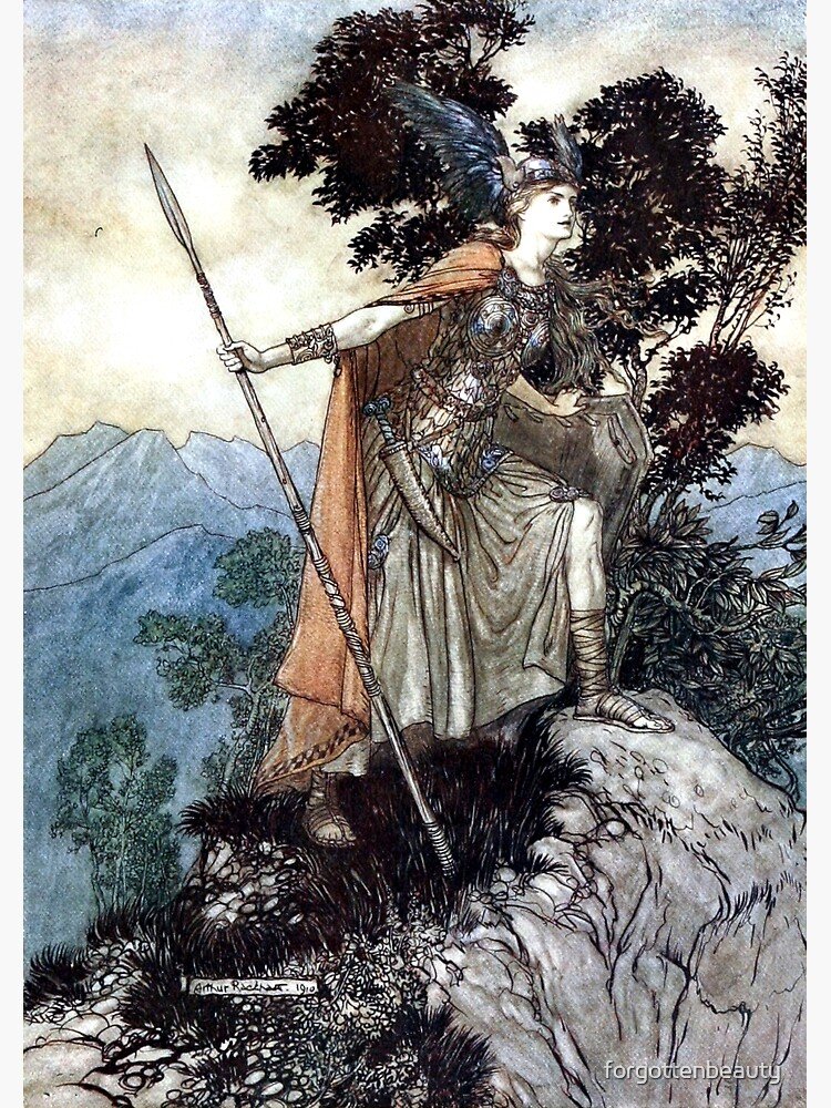 New Valkyrie wojak inspired by arthur rackham's illustration