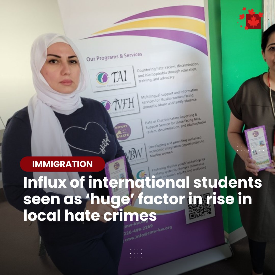 One out of six hate crimes reported to police last year targeted South Asian individuals, up from one in 10 reported in 2022. Read: newcanadianmedia.ca/influx-of-inte… @TorontoMet @CMW_KW2010 @WRPSToday