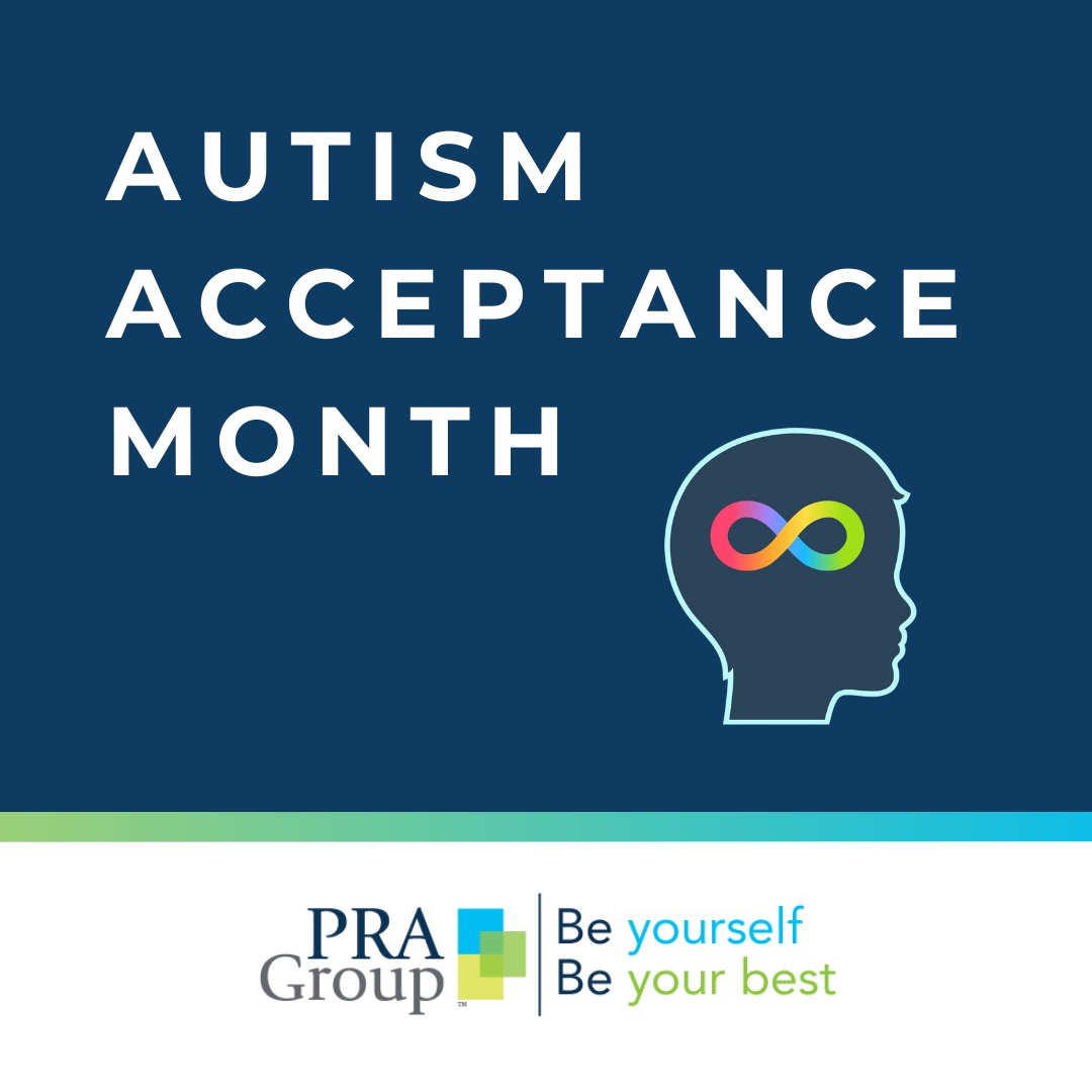 Autism Acceptance Month helps create a more welcoming society where individuals with autism can feel valued for who they are. Read about ways to build a more inclusive community for individuals with autism: pragroup.com/2023/04/autism… #PRAGroup #BeYourself #BeYourBest