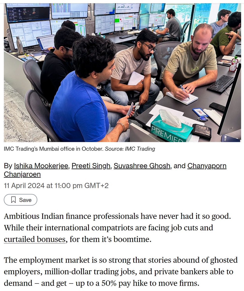 India’s Top Traders Are Raking In Million-Dollar Salaries The country has become a global hiring hotspot amid surging wealth and investor fear of missing out. bloomberg.com/news/articles/…