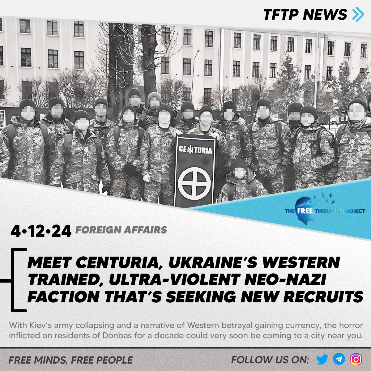 A uniquely Ukrainian strain of Neo-Nazism is spreading throughout Europe, which openly advocates violence against minorities while seeking new recruits. Read More: thefreethoughtproject.com/foreign-affair… #TheFreeThoughtProject #TFTP