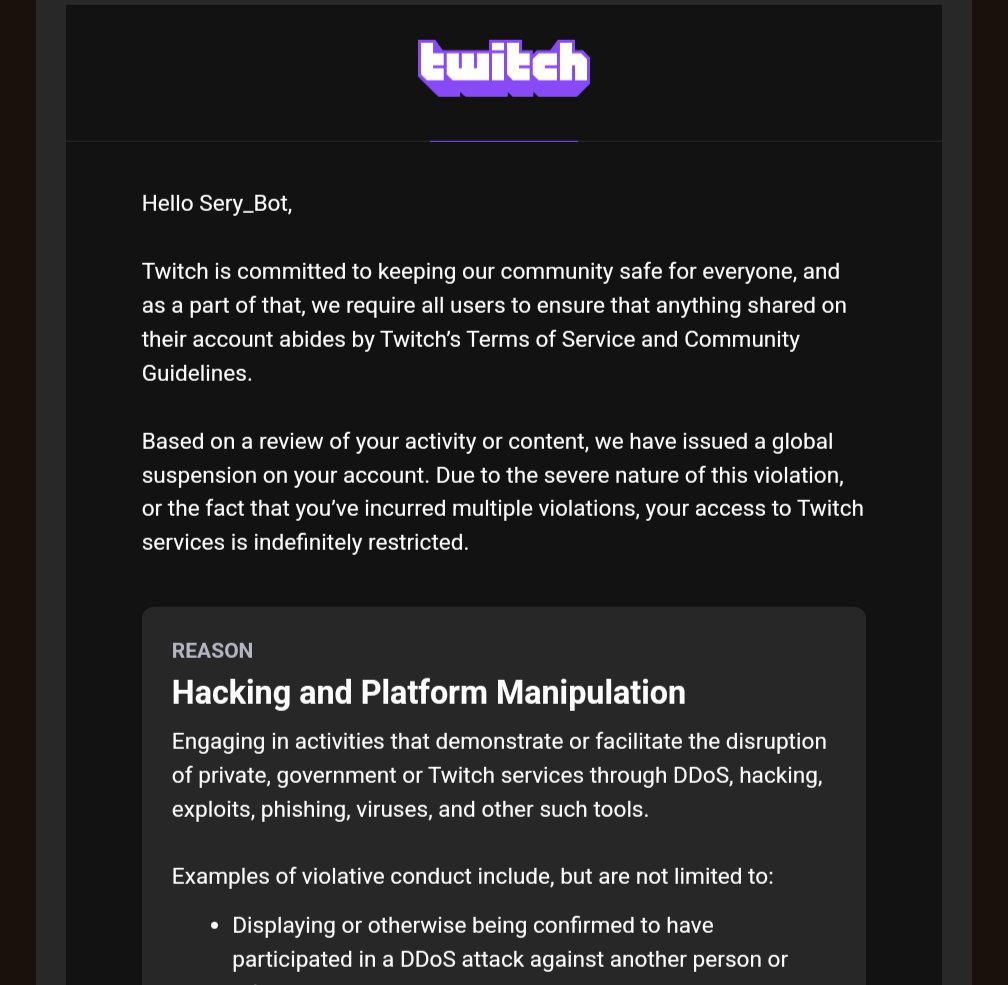 Happy Friday right?

<a href="/Twitch/">Twitch</a> <a href="/TwitchSupport/">Twitch Support</a> what happened here?