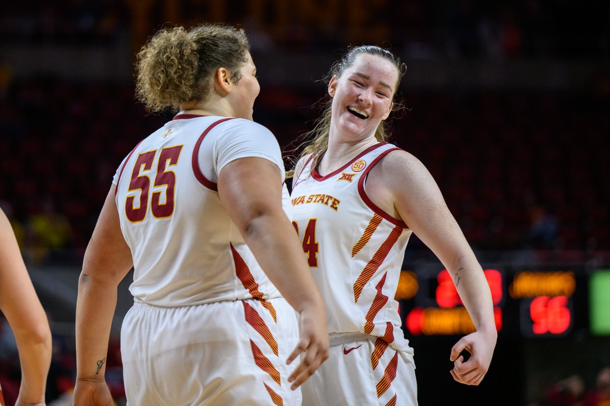 Friday Fun Fact: entering 2023-24, Colleen Peterson held the record for most made field goals by a Cyclone freshman with 163 makes in 1975-76. This season, the dynamic duo of @AudiCrooks AND @Addy_Brown24 both bested the mark! Audi Crooks - 258 FGM Addy Brown - 164 FGM 🌪️🏀🌪️