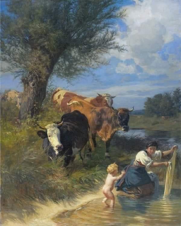 Johann Rudolf Koller, Swiss painter, (1828-1905).