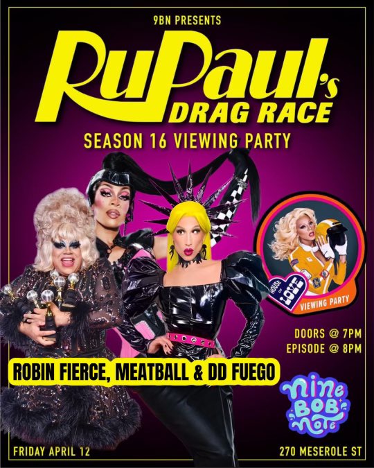 Come watch me and @TheRobinFierce and @ddfuego host drag race tonight at @3dollarbillbk and @9bobnotebk!