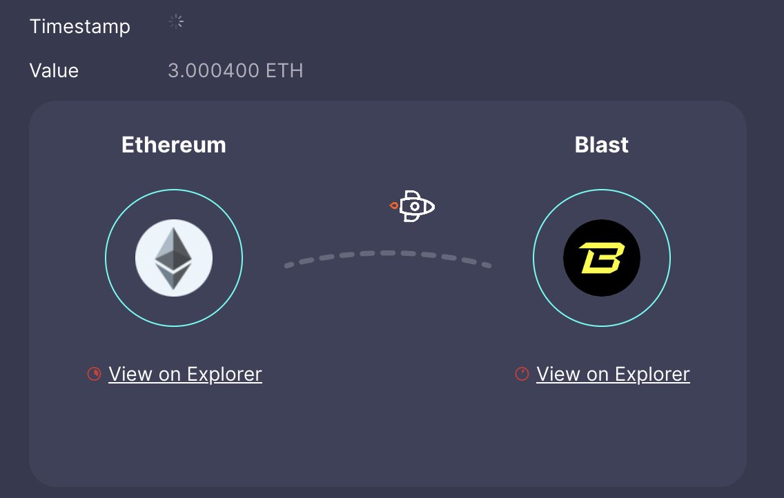 Too many people sleeping on Blast. Bridging over more ETH now. It's farming season.