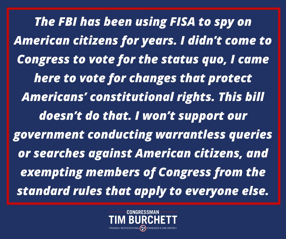 My statement on my vote against reauthorizing FISA.