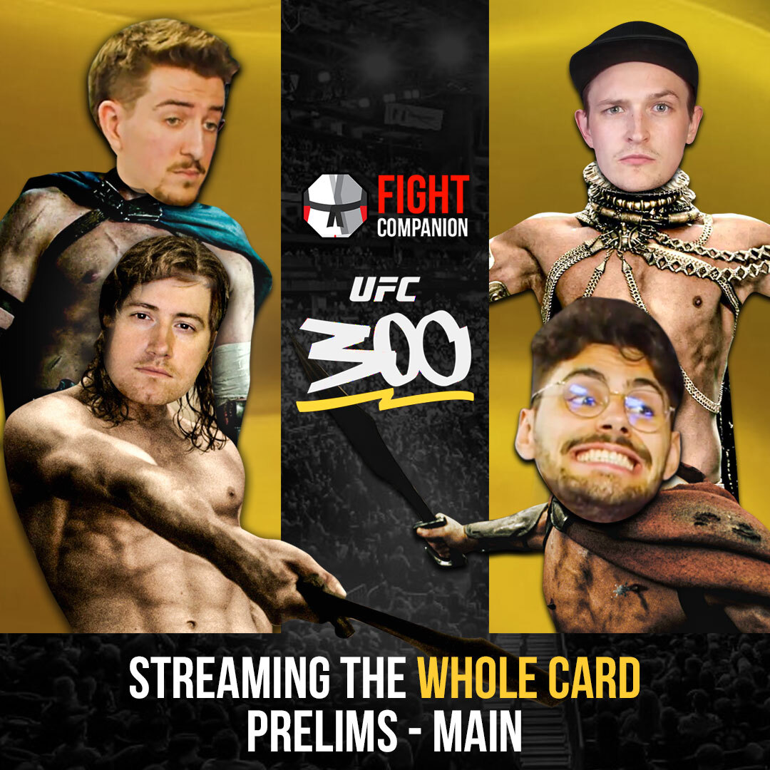 Back for the first time in a minute with a fight companion and this time, we gotta go all the way. The whole card. See you guys tomorrow night!