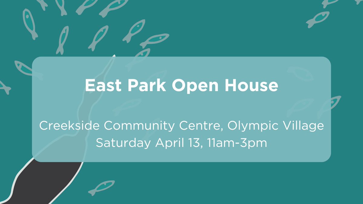 📅 Interested in learning more about False Creek's newest park? Join the East Park team at Creekside Community Centre tomorrow (April 13) from 11am-3pm. Staff will be on hand to chat through draft designs and answer questions about the project. Visit: shapeyourcity.ca/east-park