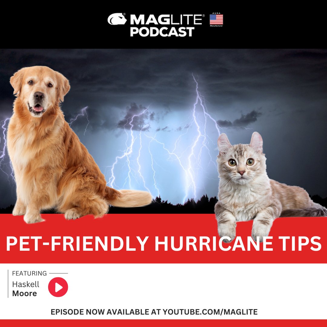 🐾 Join Haskell Moore in this episode of the #MaglitePodcast where he discusses crucial tips for keeping our furry friends safe during emergencies. Stay tuned, stay prepared!
bit.ly/3TH3p7N