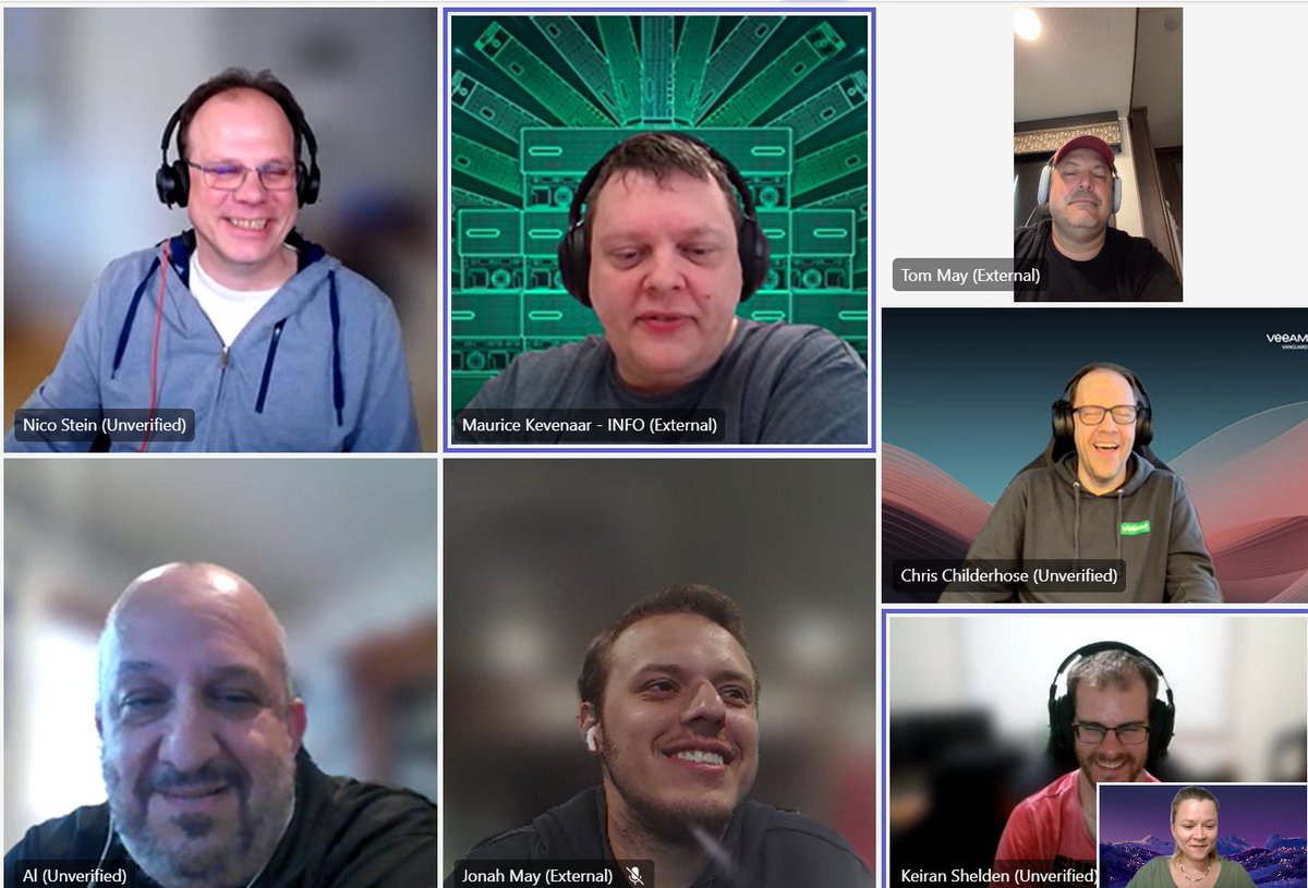 We almost forgot to take a pic!🙊 Another great #VeeamVanguard call full of different topics including #VeeamON plans, tips what to do /avoid in Berlin during the #Veeam100 Summit later this year & more. It’s always a great time catching up with these guys before the weekend!👌