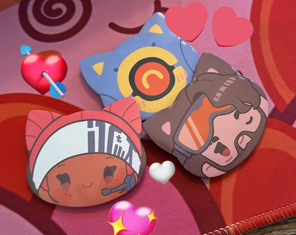 THEYRE HEEREEEEE lovely adorable buttons from @plushisheep …. Kiddycatz 💘🥹🥰