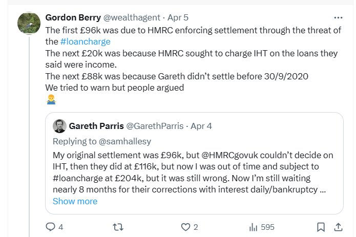@UKRetroTaxCon @SarahJa52261180 I’m warning her not to be taken in by those who sell magic beans for £3,600 & have recorded £millions in profits,yet end up doubling your liability doh 🤦‍♂️ Why on earth would you describe that as sniping? We told people to settle before their bills doubled & we charged them £25