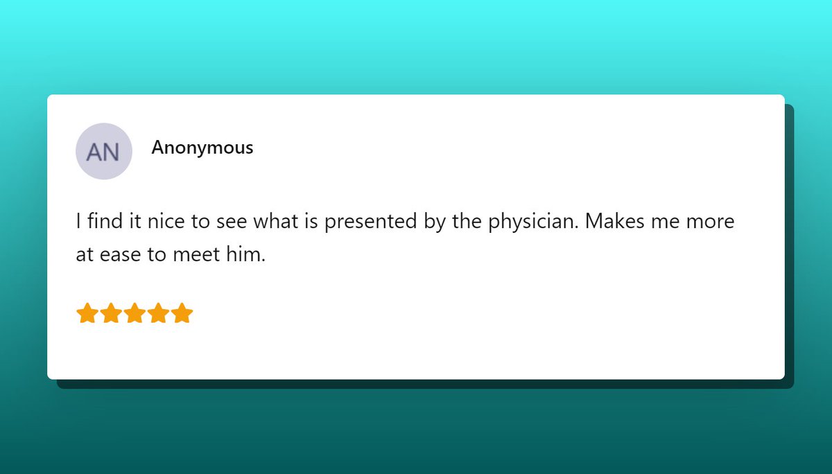 For patients whose doctors use WellPrept, 95% said they are more likely to recommend their doctor specifically because of the educational materials provided.